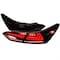 Spec-D Tuning LED TAIL LIGHTS WITH GLOSSY BLACK HOUSING AND SMOKED LENS, 2PK LT-CAM18BZLED-SQ-RS - alternate 1